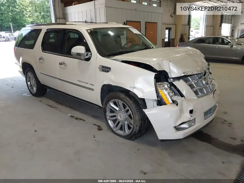 2013 Cadillac Escalade Esv Platinum Edition VIN: 1GYS4KEF2DR210472 Lot: 42572860