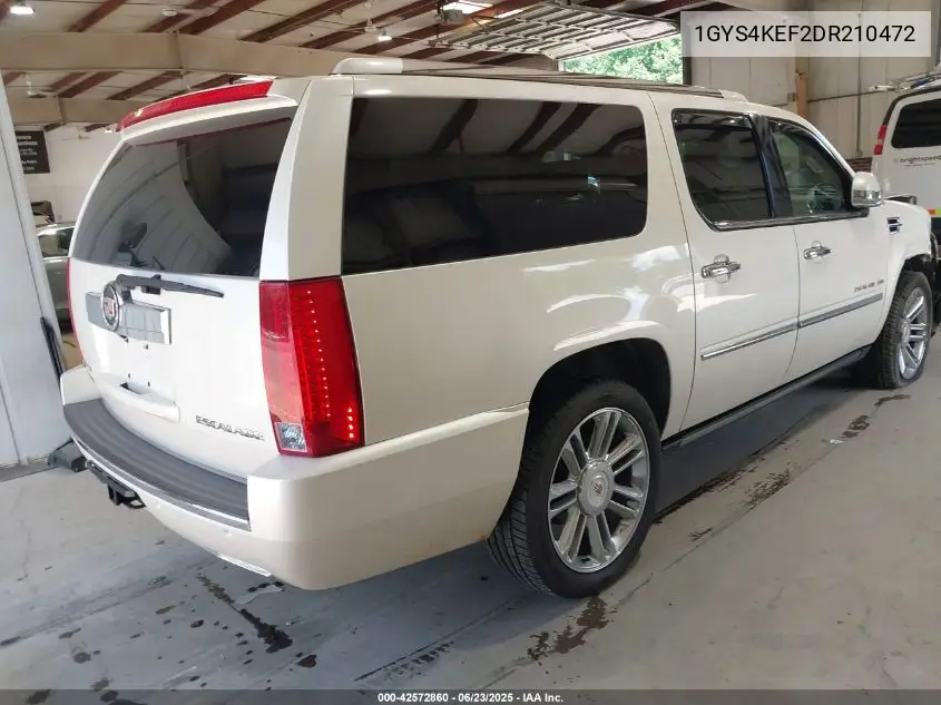 2013 Cadillac Escalade Esv Platinum Edition VIN: 1GYS4KEF2DR210472 Lot: 42572860