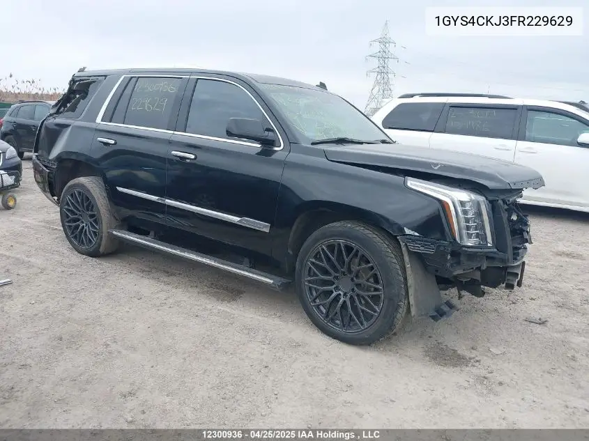 2015 Cadillac Escalade VIN: 1GYS4CKJ3FR229629 Lot: 12300936