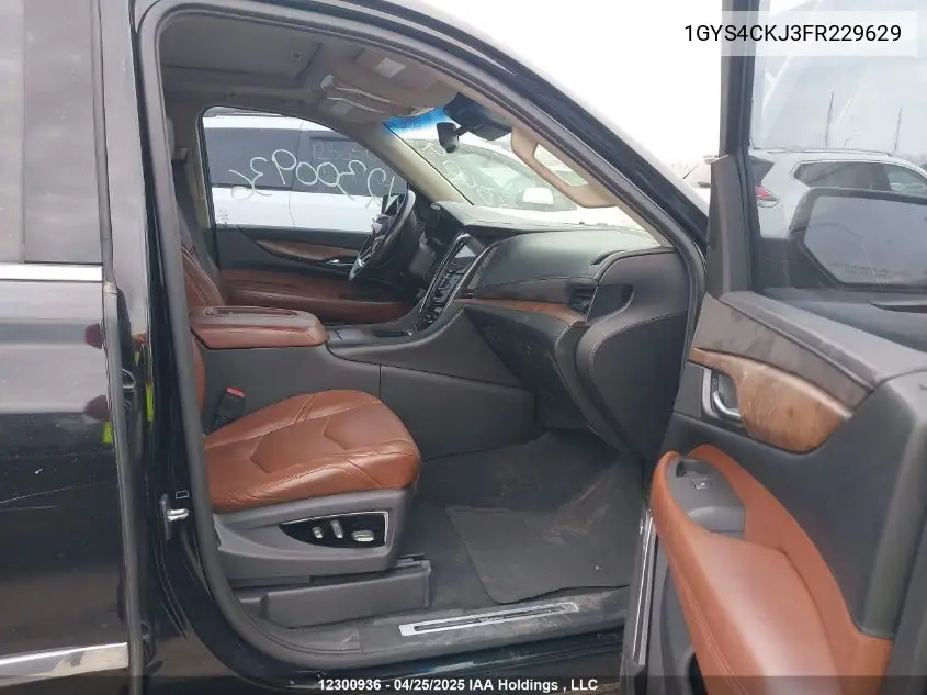 2015 Cadillac Escalade VIN: 1GYS4CKJ3FR229629 Lot: 12300936