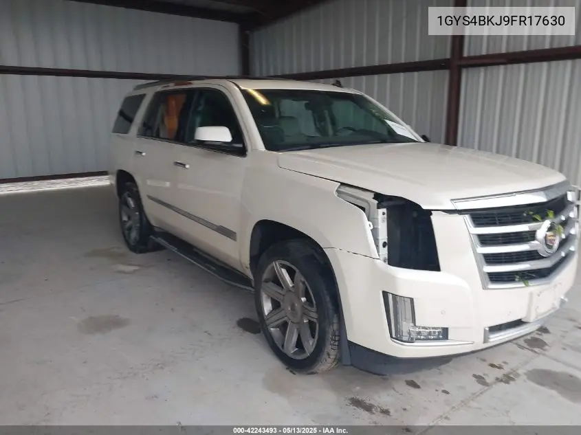 2015 Cadillac Escalade Luxury VIN: 1GYS4BKJ9FR17630 Lot: 42243493