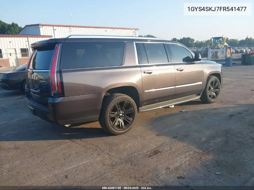 2015 Cadillac Escalade Esv Luxury VIN: 1GYS4SKJ7FR541477 Lot: 42491126