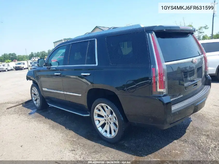 2015 Cadillac Escalade Luxury VIN: 1GYS4MKJ6FR631599 Lot: 42560108