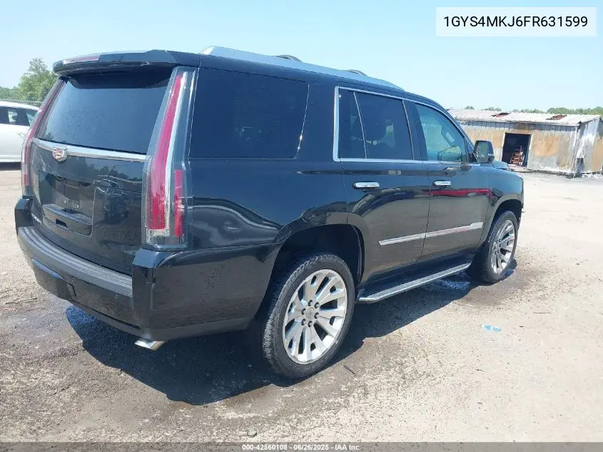 2015 Cadillac Escalade Luxury VIN: 1GYS4MKJ6FR631599 Lot: 42560108