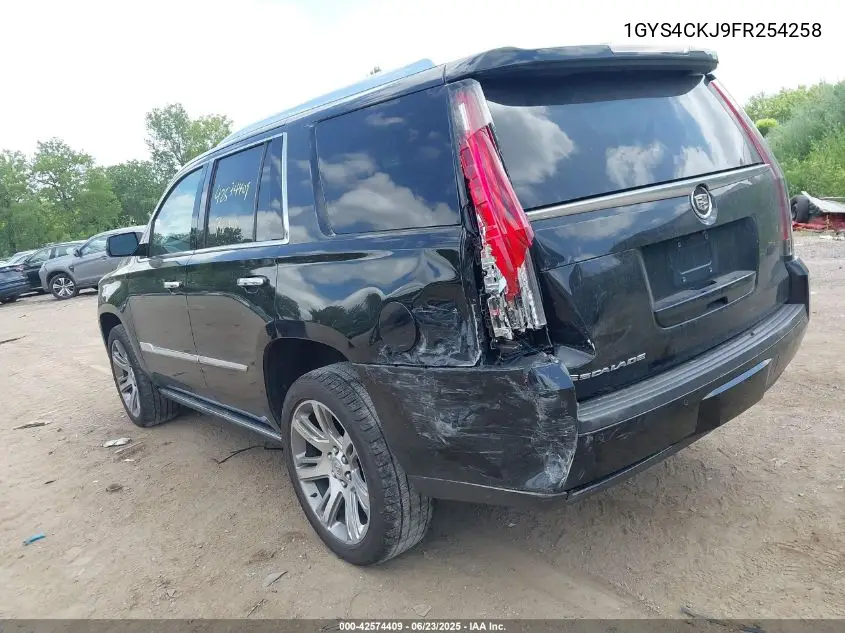 2015 Cadillac Escalade Premium VIN: 1GYS4CKJ9FR254258 Lot: 42574409