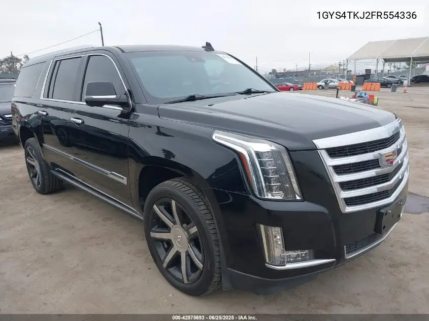 2015 Cadillac Escalade Esv Premium VIN: 1GYS4TKJ2FR554336 Lot: 42575693