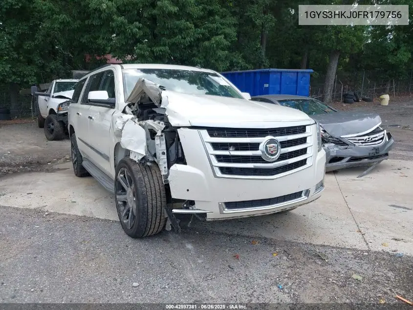 2015 Cadillac Escalade Esv Luxury VIN: 1GYS3HKJ0FR179756 Lot: 42597381