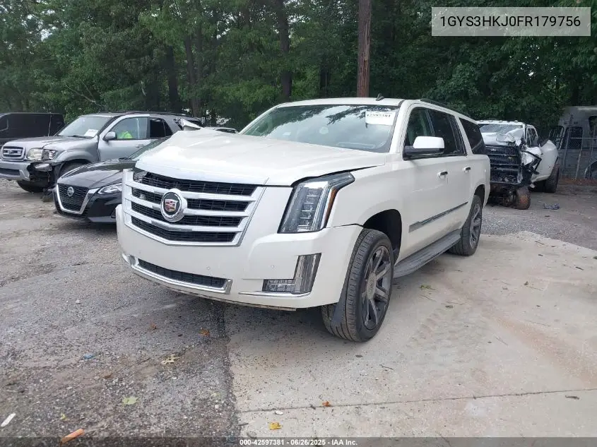 2015 Cadillac Escalade Esv Luxury VIN: 1GYS3HKJ0FR179756 Lot: 42597381
