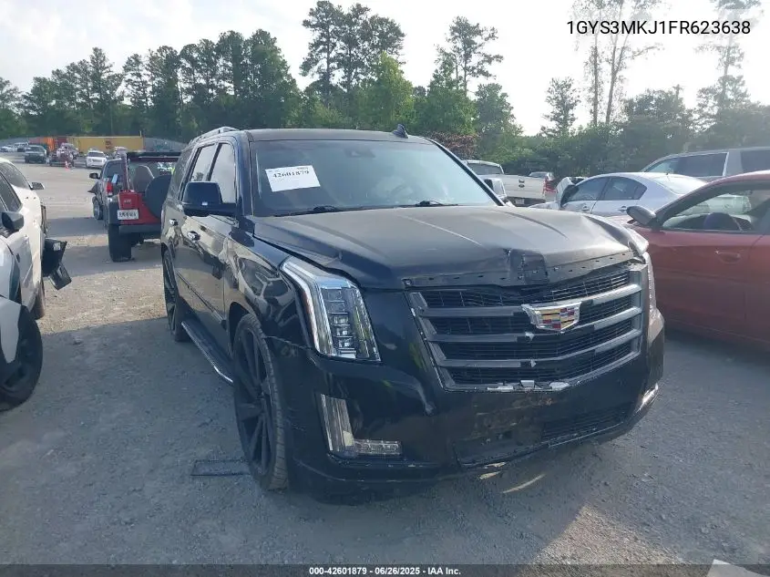 2015 Cadillac Escalade Luxury VIN: 1GYS3MKJ1FR623638 Lot: 42601879