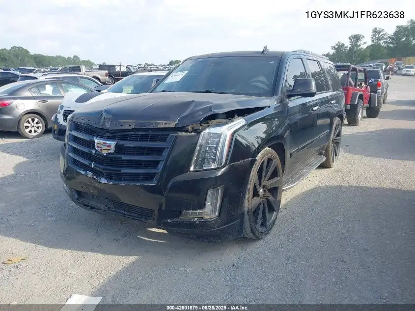 2015 Cadillac Escalade Luxury VIN: 1GYS3MKJ1FR623638 Lot: 42601879