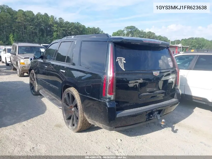 2015 Cadillac Escalade Luxury VIN: 1GYS3MKJ1FR623638 Lot: 42601879