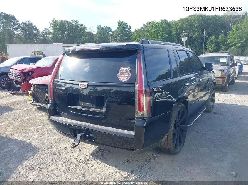 2015 Cadillac Escalade Luxury VIN: 1GYS3MKJ1FR623638 Lot: 42601879
