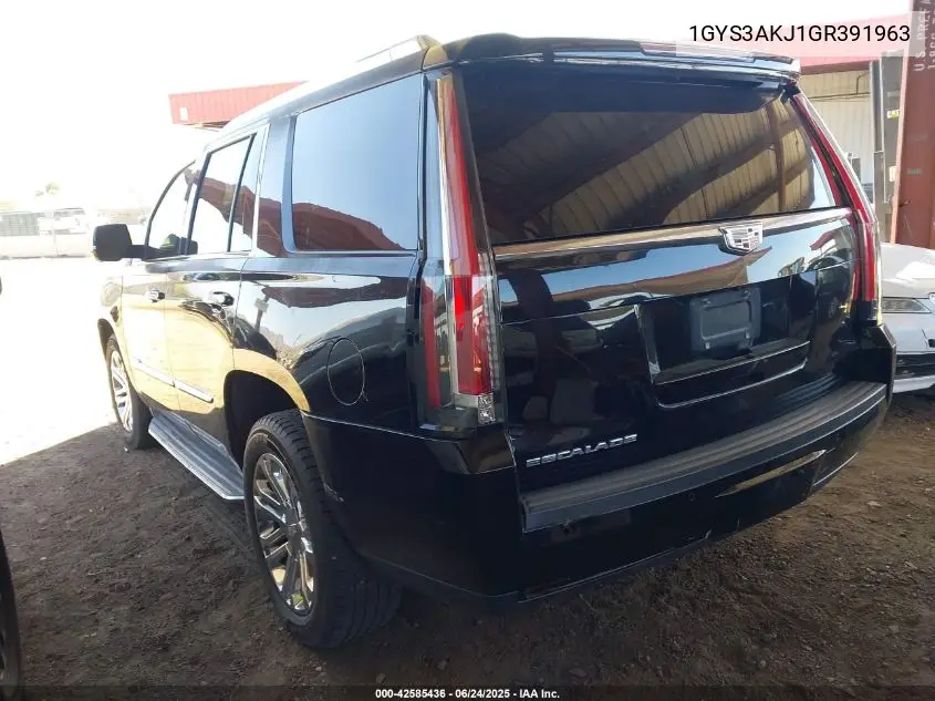 2016 Cadillac Escalade Standard VIN: 1GYS3AKJ1GR391963 Lot: 42585436