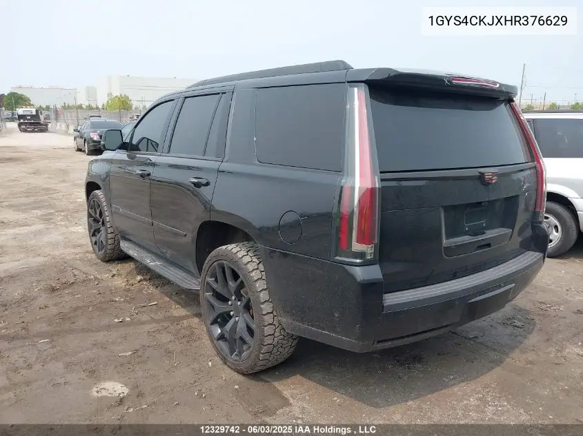 2017 Cadillac Escalade Premium Luxury VIN: 1GYS4CKJXHR376629 Lot: 12329742