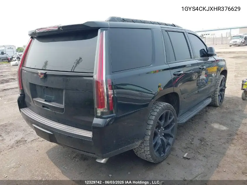 2017 Cadillac Escalade Premium Luxury VIN: 1GYS4CKJXHR376629 Lot: 12329742