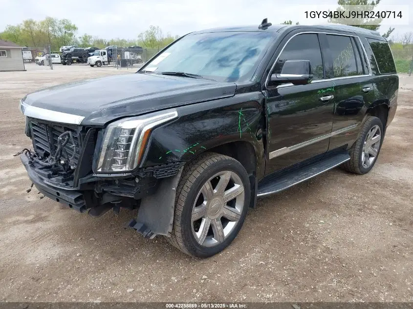 2017 Cadillac Escalade Luxury VIN: 1GYS4BKJ9HR240714 Lot: 42258869