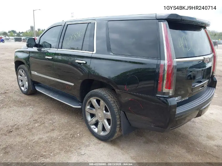 2017 Cadillac Escalade Luxury VIN: 1GYS4BKJ9HR240714 Lot: 42258869
