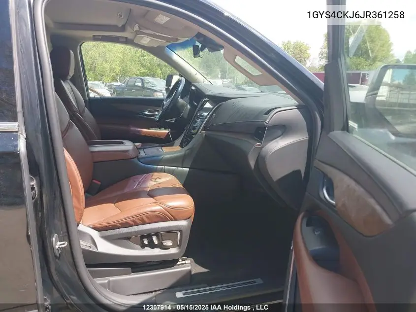 2018 Cadillac Escalade Premium Luxury VIN: 1GYS4CKJ6JR361258 Lot: 12307914