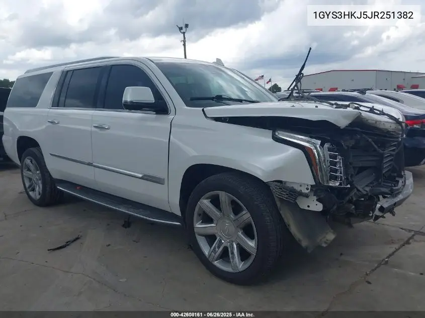 2018 Cadillac Escalade Esv Luxury VIN: 1GYS3HKJ5JR251382 Lot: 42608161