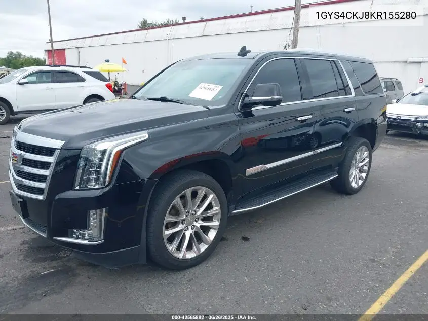 2019 Cadillac Escalade Premium Luxury VIN: 1GYS4CKJ8KR155280 Lot: 42565882