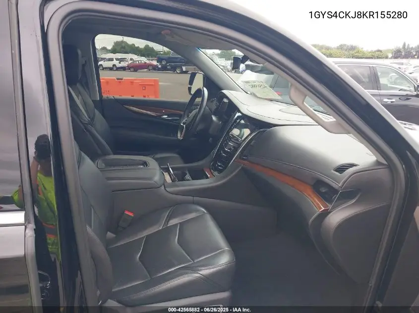 2019 Cadillac Escalade Premium Luxury VIN: 1GYS4CKJ8KR155280 Lot: 42565882