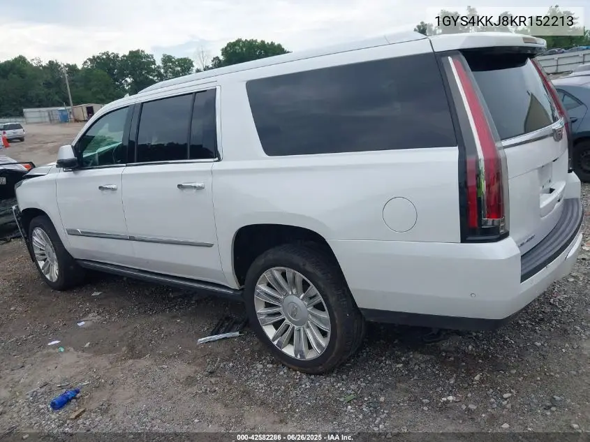 2019 Cadillac Escalade Esv Platinum VIN: 1GYS4KKJ8KR152213 Lot: 42582286