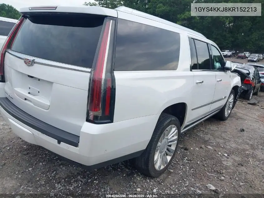 2019 Cadillac Escalade Esv Platinum VIN: 1GYS4KKJ8KR152213 Lot: 42582286