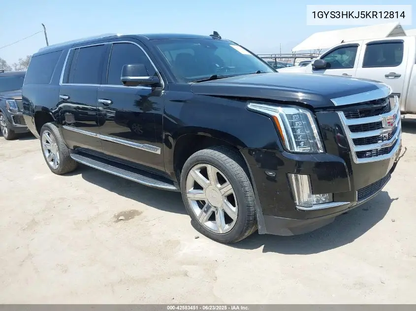 2019 Cadillac Escalade Luxury VIN: 1GYS3HKJ5KR12814 Lot: 42583451