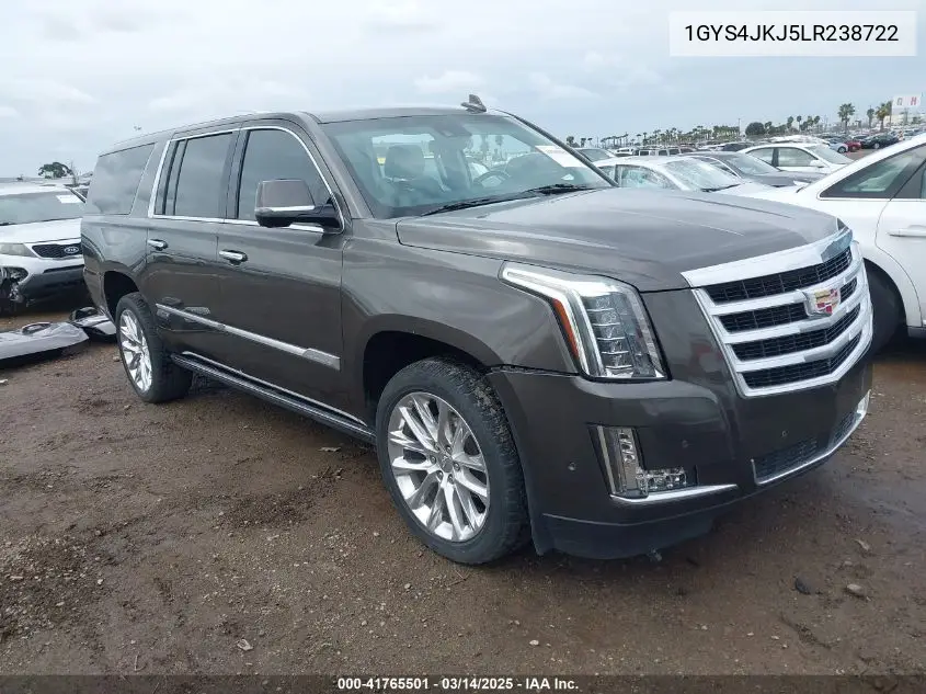 2020 Cadillac Escalade Esv 4Wd Premium Luxury VIN: 1GYS4JKJ5LR238722 Lot: 41765501