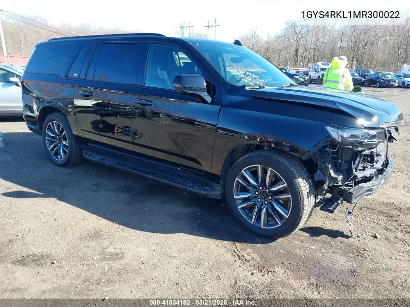2021 Cadillac Escalade Esv 4Wd Sport Platinum VIN: 1GYS4RKL1MR300022 Lot: 41834182