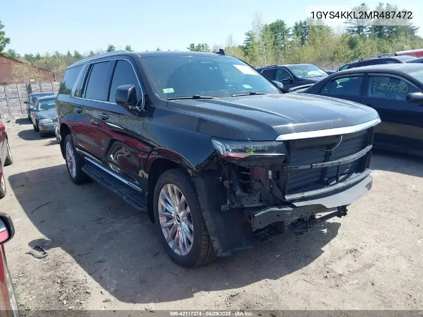 2021 Cadillac Escalade Esv 4Wd Premium Luxury VIN: 1GYS4KKL2MR487472 Lot: 42117374