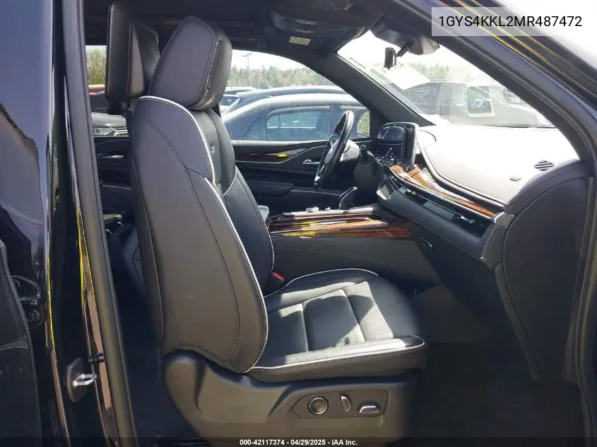 2021 Cadillac Escalade Esv 4Wd Premium Luxury VIN: 1GYS4KKL2MR487472 Lot: 42117374