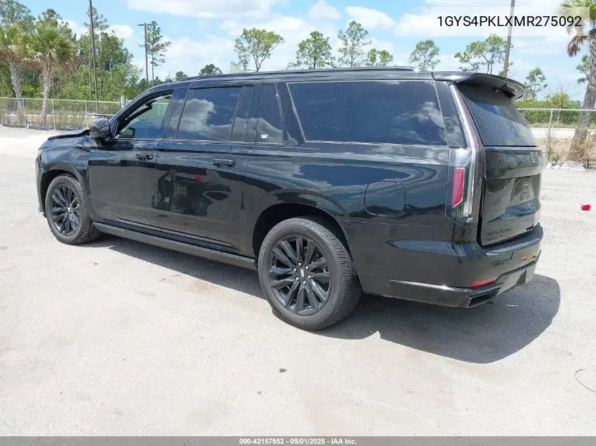 2021 Cadillac Escalade Esv 4Wd Sport VIN: 1GYS4PKLXMR275092 Lot: 42157952