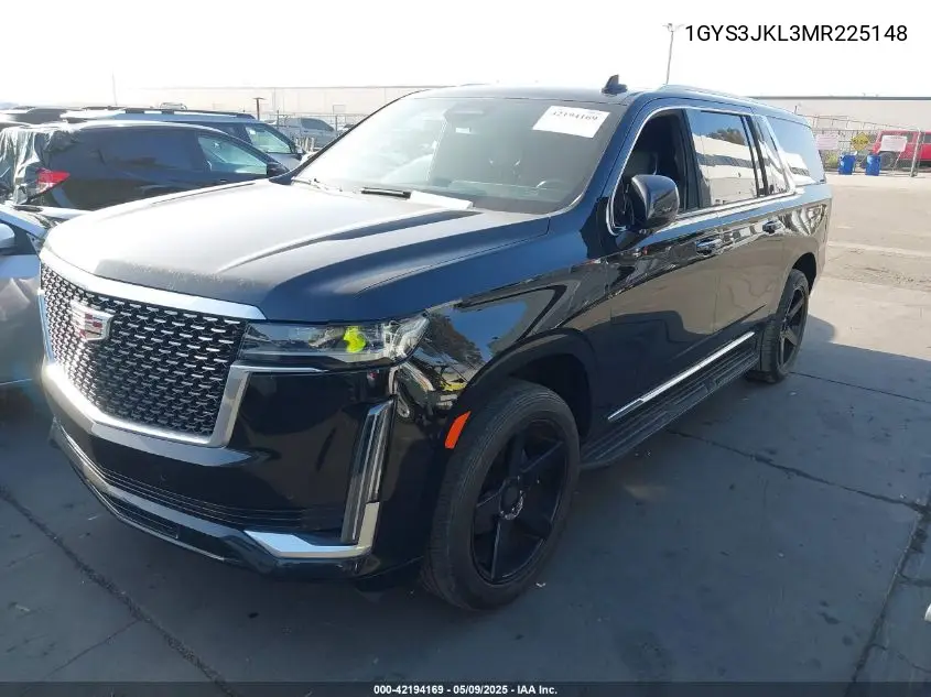 2021 Cadillac Escalade Esv 2Wd Luxury VIN: 1GYS3JKL3MR225148 Lot: 42194169