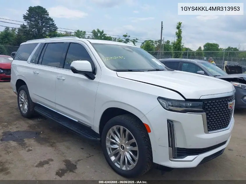 2021 Cadillac Escalade Esv 4Wd Premium Luxury VIN: 1GYS4KKL4MR313953 Lot: 42452085