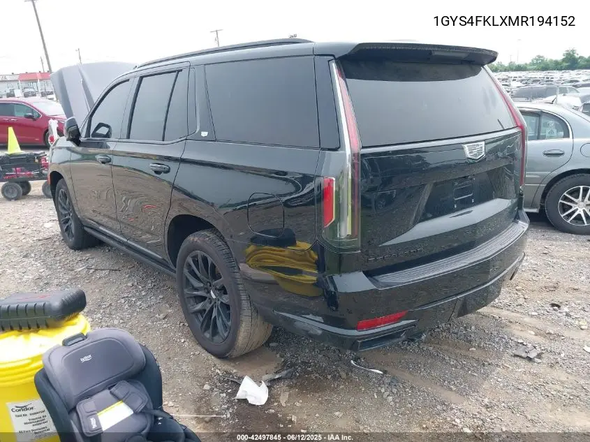 2021 Cadillac Escalade 4Wd Sport VIN: 1GYS4FKLXMR194152 Lot: 42497845