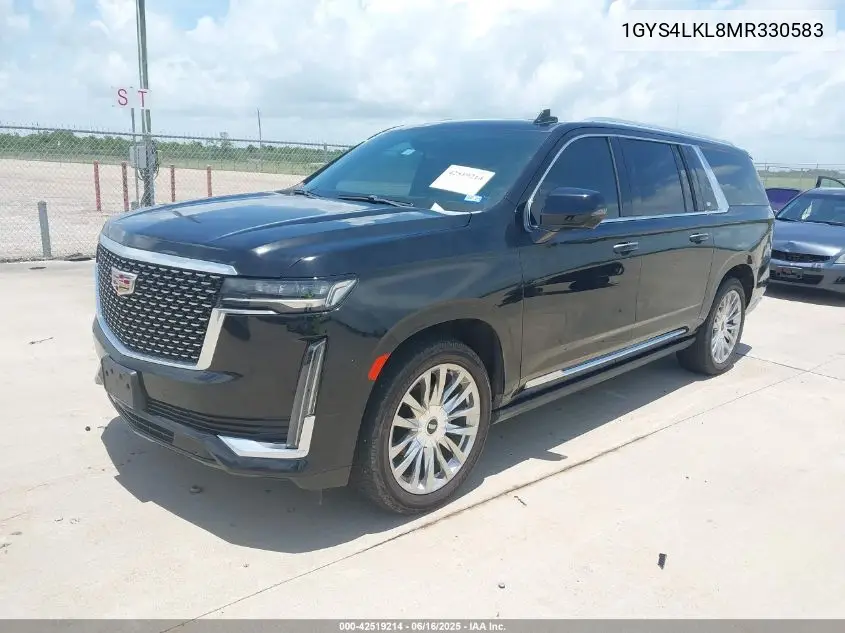 2021 Cadillac Escalade Esv 4Wd Premium Luxury VIN: 1GYS4LKL8MR330583 Lot: 42519214