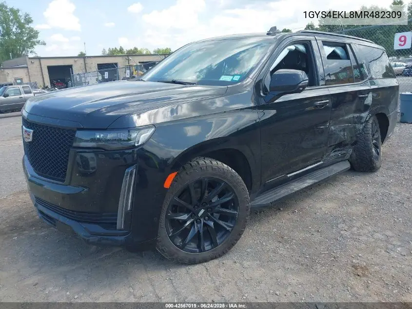 2021 Cadillac Escalade 4Wd Sport VIN: 1GYS4EKL8MR482309 Lot: 42567019