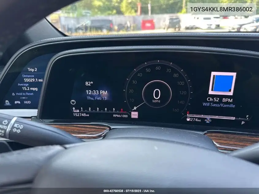 1GYS4KKL8MR386002 2021 Cadillac Escalade Esv Premium Luxury