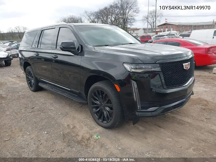 2022 Cadillac Escalade Esv 4Wd Premium Luxury VIN: 1GYS4KKL3NR149970 Lot: 41836825