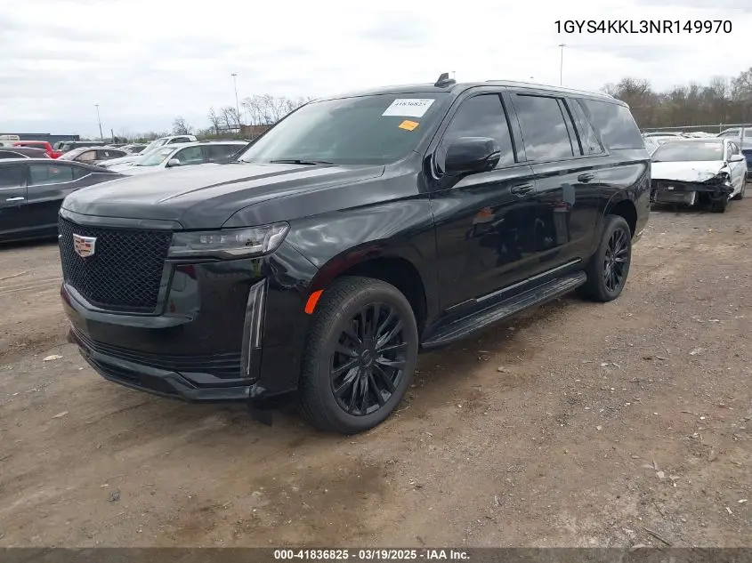 2022 Cadillac Escalade Esv 4Wd Premium Luxury VIN: 1GYS4KKL3NR149970 Lot: 41836825