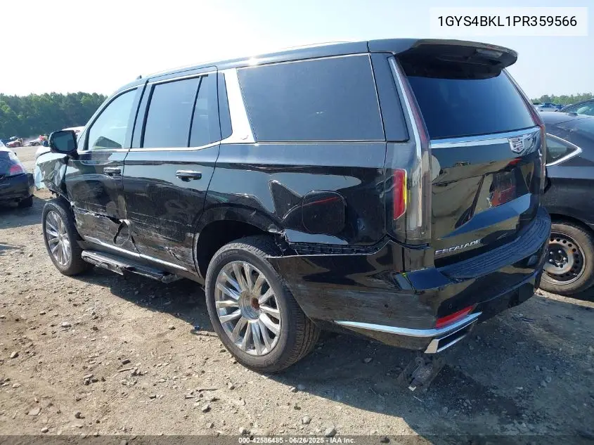 2023 Cadillac Escalade 4Wd Premium Luxury VIN: 1GYS4BKL1PR359566 Lot: 42586485