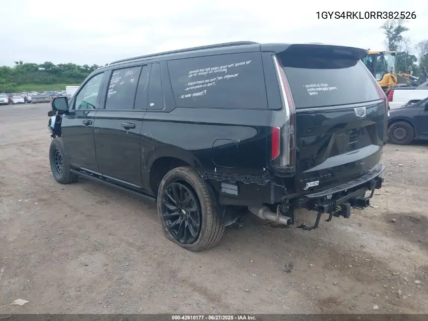 2024 Cadillac Escalade Esv 4Wd Sport Platinum VIN: 1GYS4RKL0RR382526 Lot: 42618177