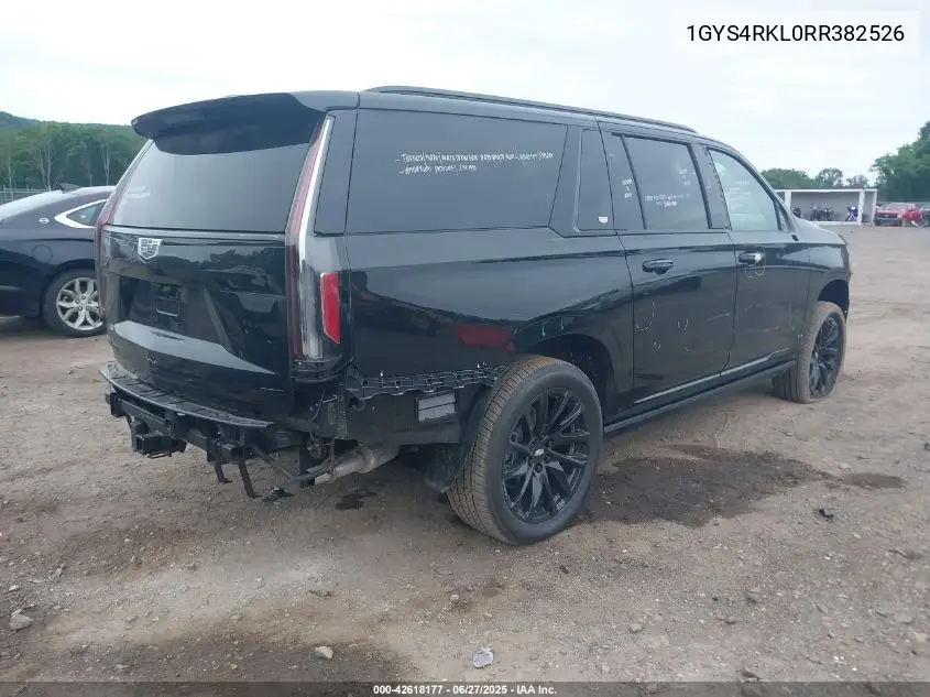2024 Cadillac Escalade Esv 4Wd Sport Platinum VIN: 1GYS4RKL0RR382526 Lot: 42618177