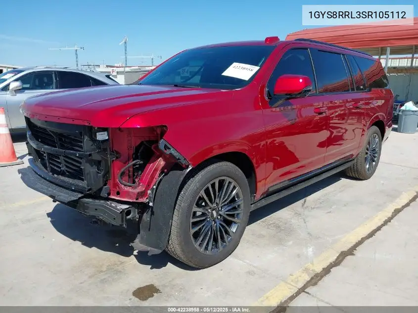2025 Cadillac Escalade Esv Sport Platinum VIN: 1GYS8RRL3SR105112 Lot: 42238958