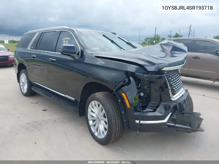 2025 Cadillac Escalade Esv Luxury VIN: 1GYS8JRL4SR193718 Lot: 42586266