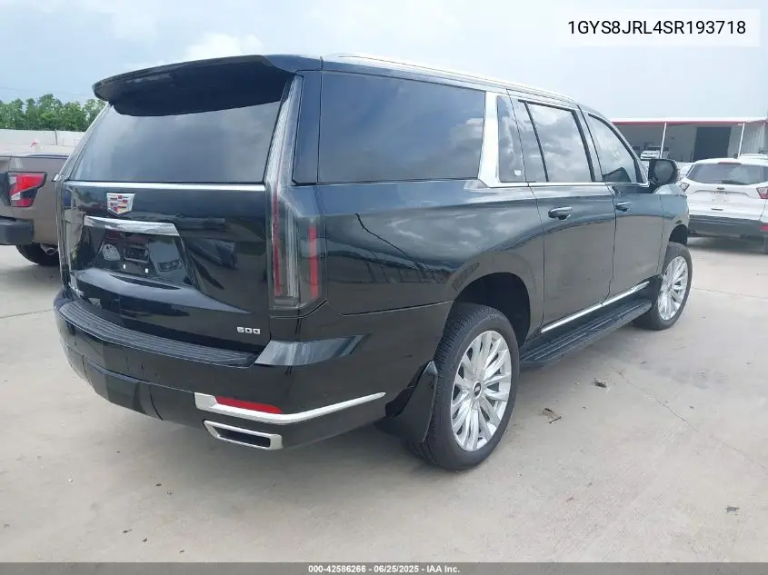 2025 Cadillac Escalade Esv Luxury VIN: 1GYS8JRL4SR193718 Lot: 42586266