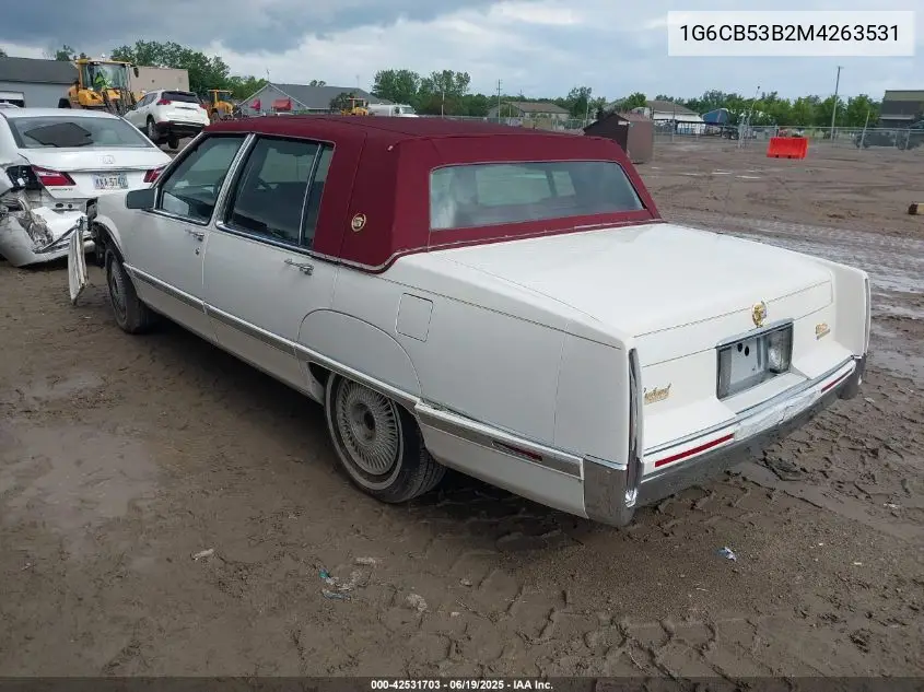 1991 Cadillac Fleetwood VIN: 1G6CB53B2M4263531 Lot: 42531703