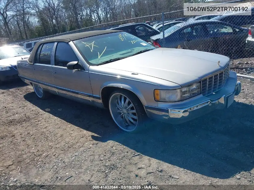1996 Cadillac Fleetwood Brougham VIN: 1G6DW52P2TR700192 Lot: 41832044