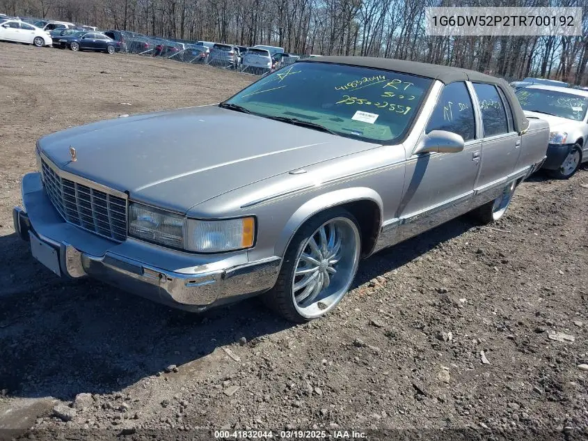 1996 Cadillac Fleetwood Brougham VIN: 1G6DW52P2TR700192 Lot: 41832044